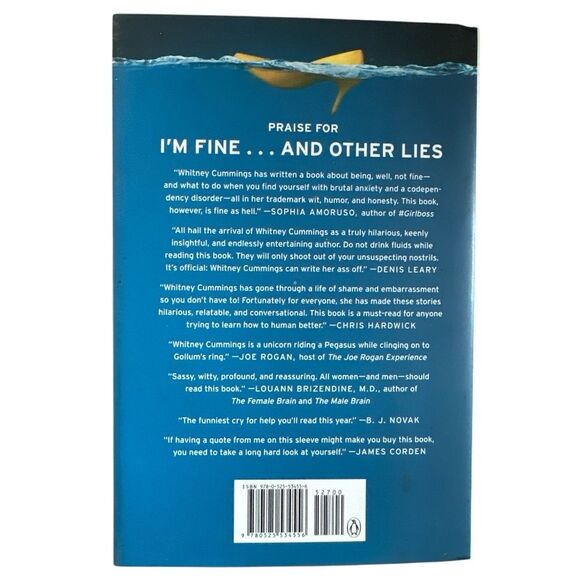 I'm Fine... and Other Lies by Whitney Cummings Hardcover Book Signed Autographed - Picture 2 of 3